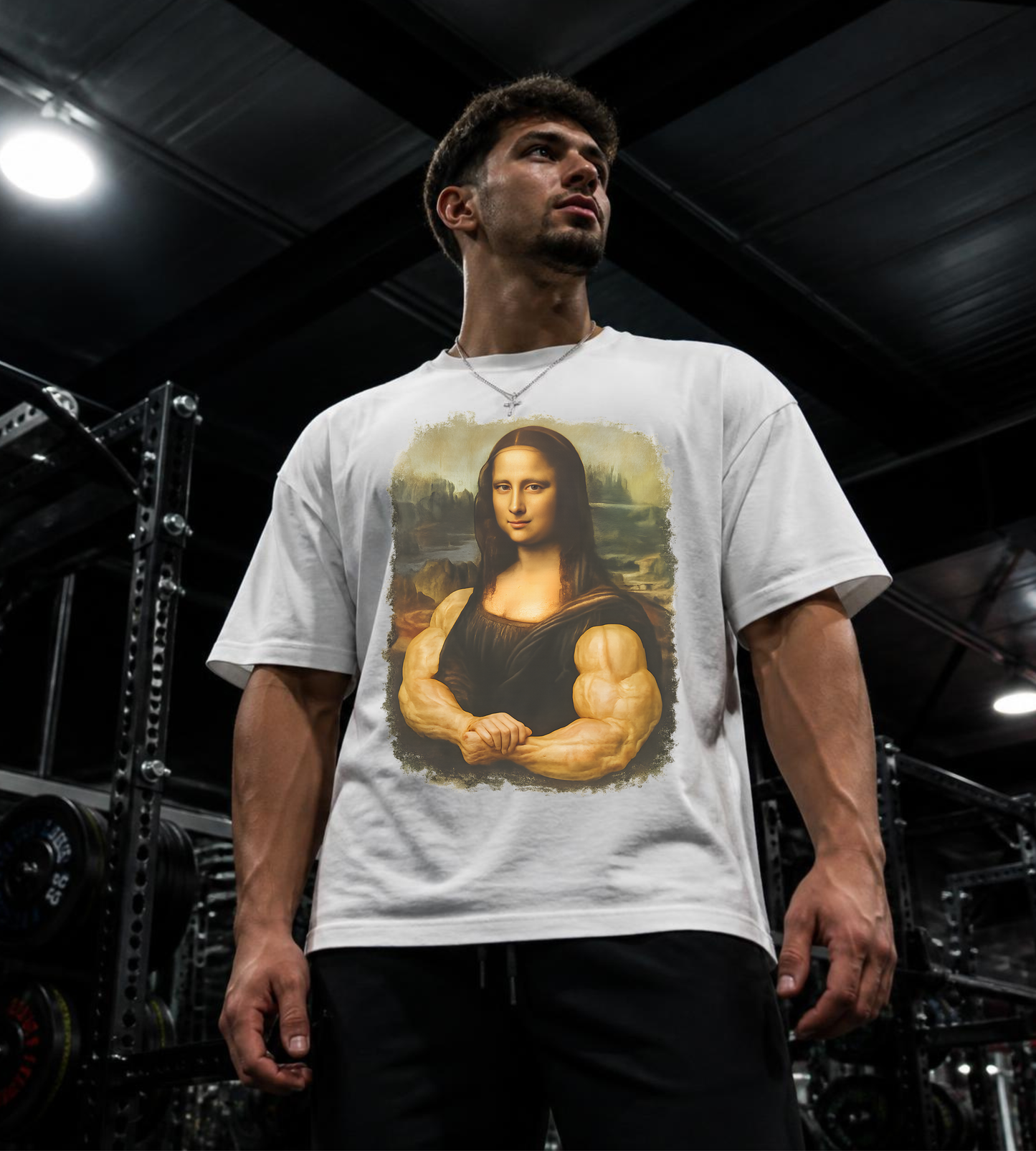 Mona Lisa Muscle Oversized T-Shirt
