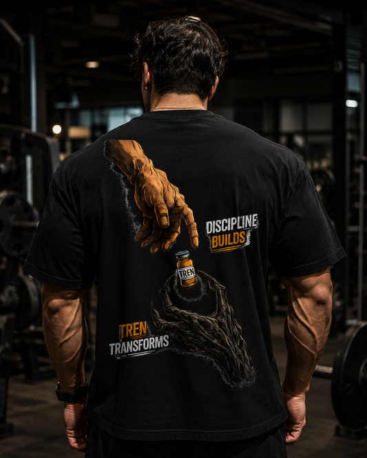 TREN Oversized Gym T-Shirt – Discipline Builds