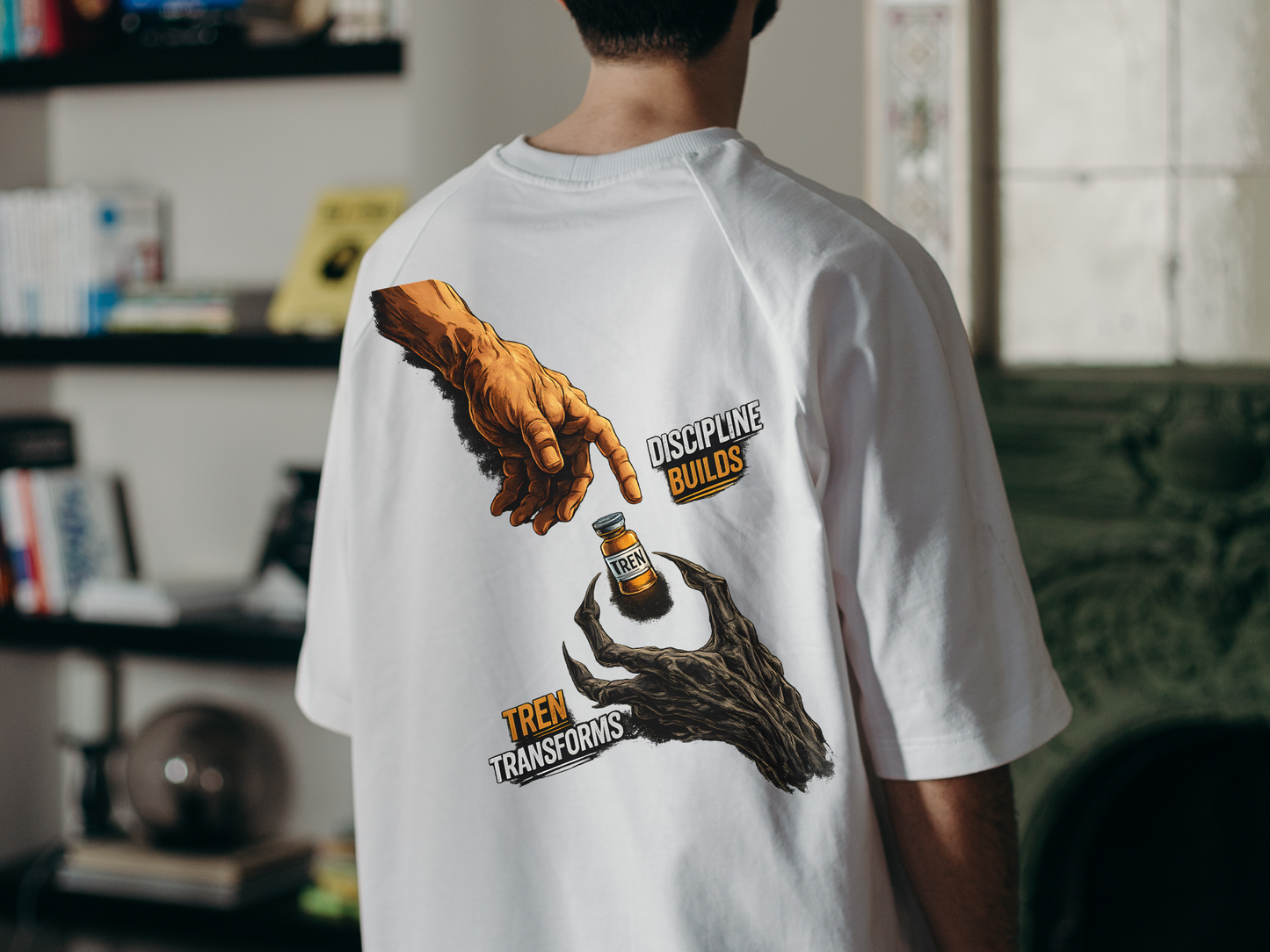 TREN Oversized Gym T-Shirt – Discipline Builds