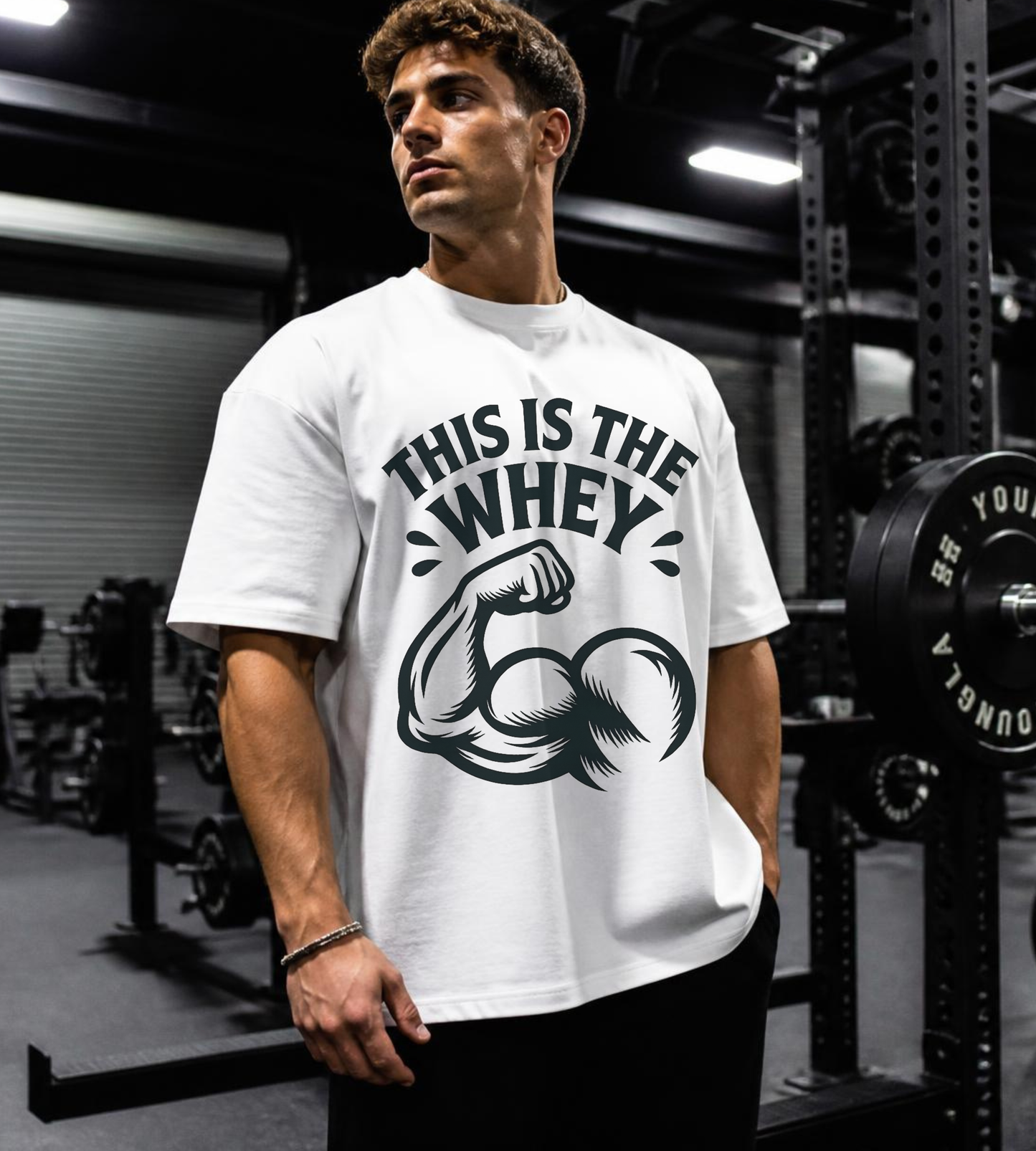 This Is The Whey Oversized Gym T-Shirt
