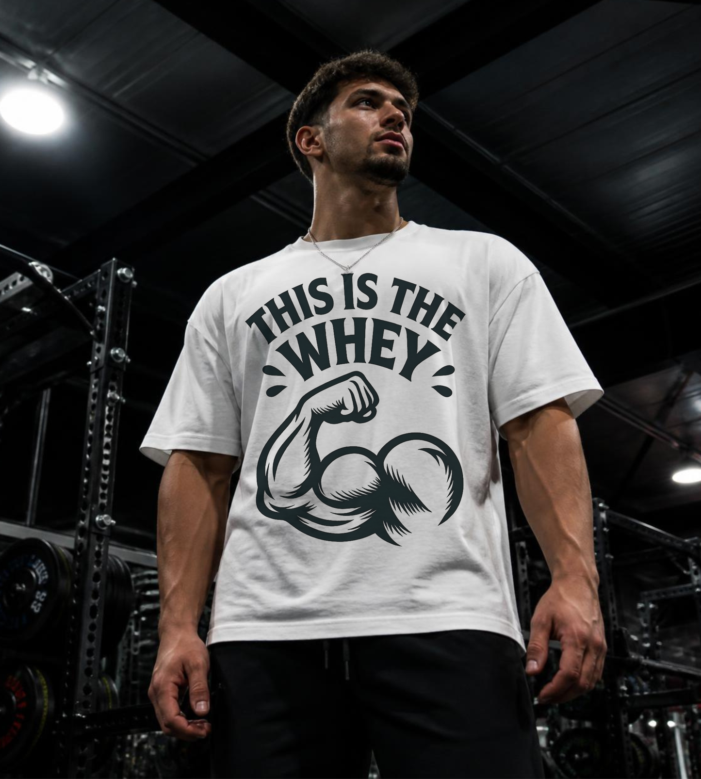 This Is The Whey Oversized Gym T-Shirt