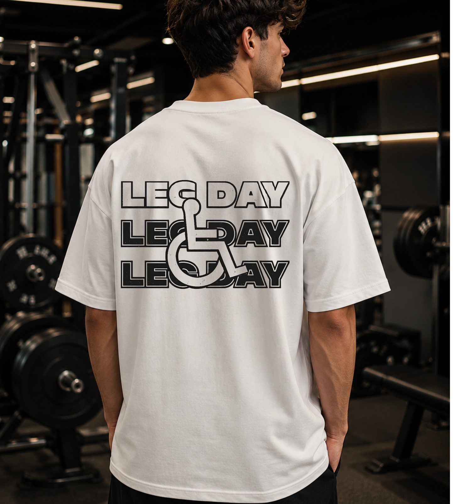 Leg Day Oversized Gym T-Shirt