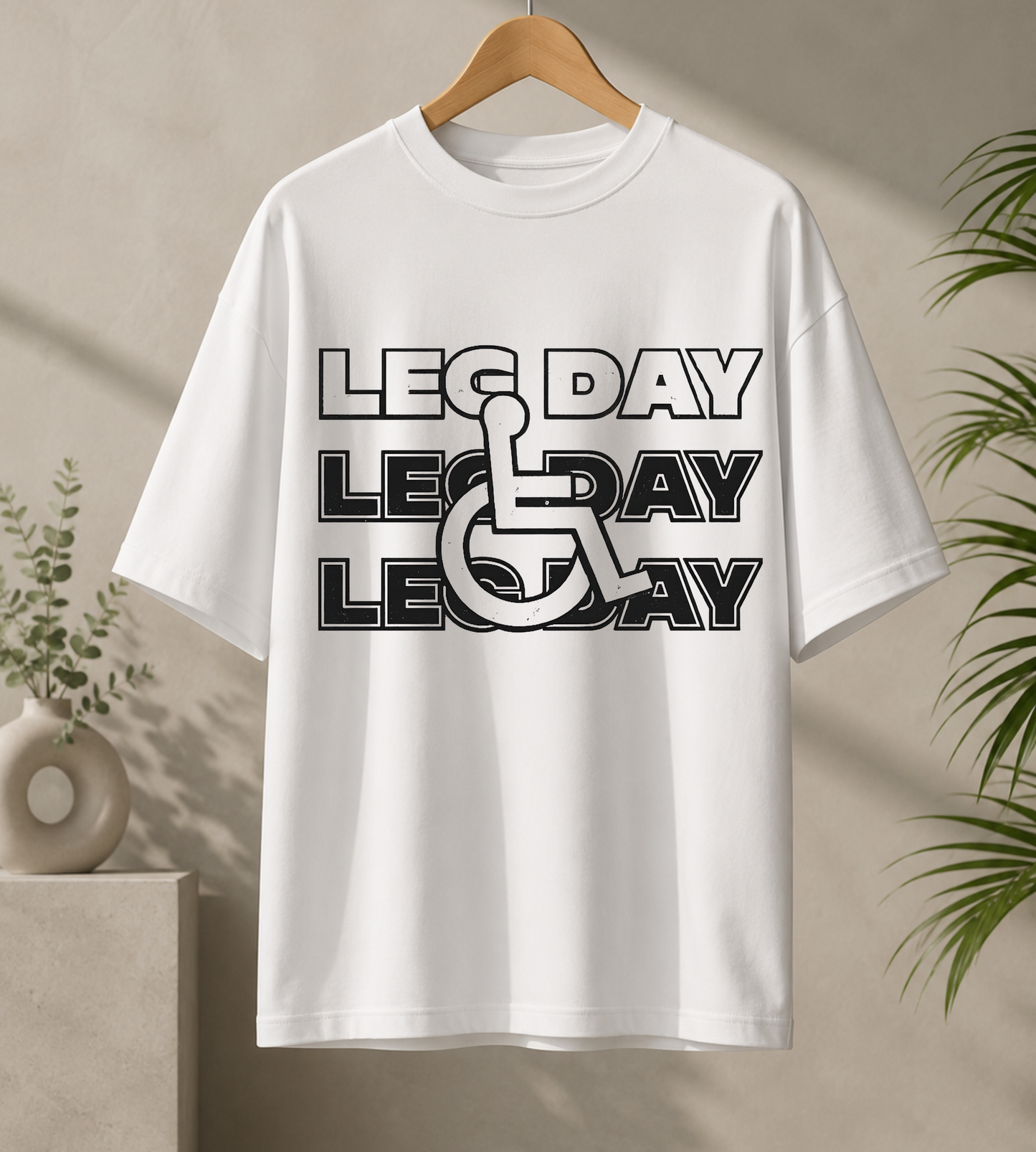 Leg Day Oversized Gym T-Shirt