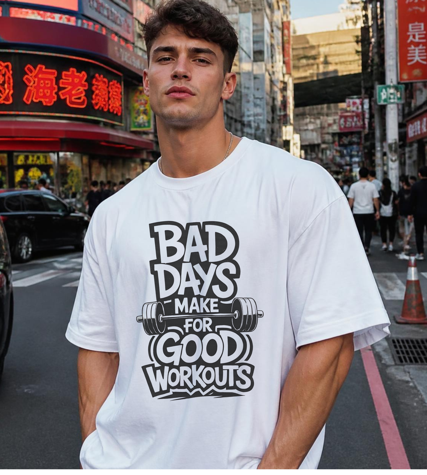 Bad Days Make for Good Workouts Oversized T-Shirt
