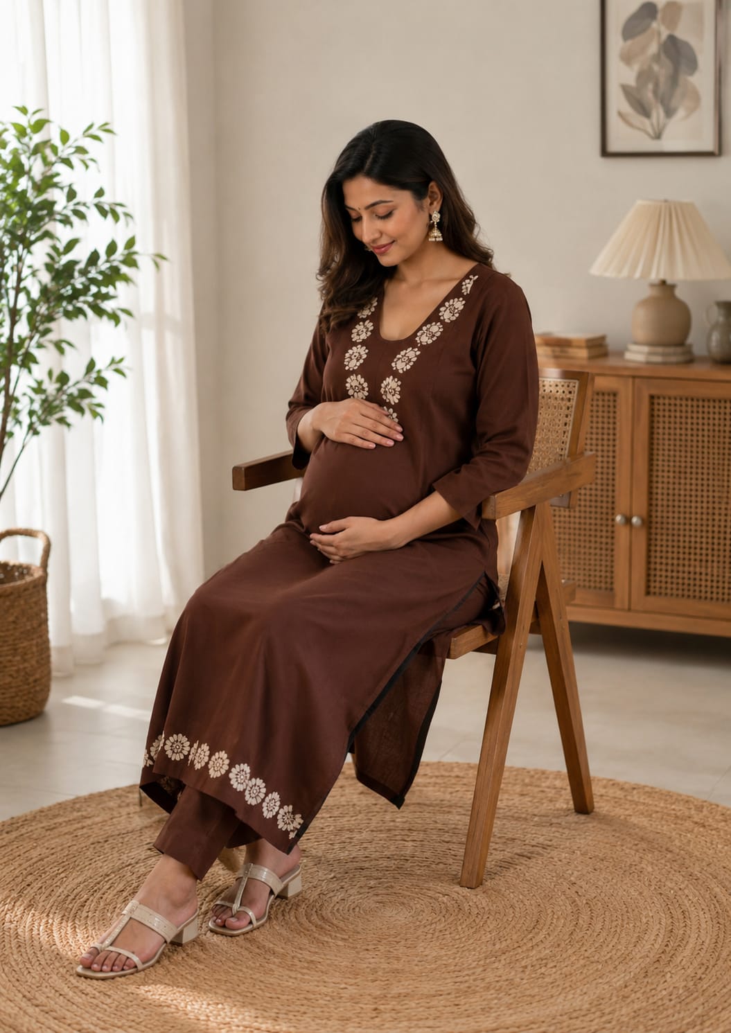 Elegant Embroidered Kurti Set