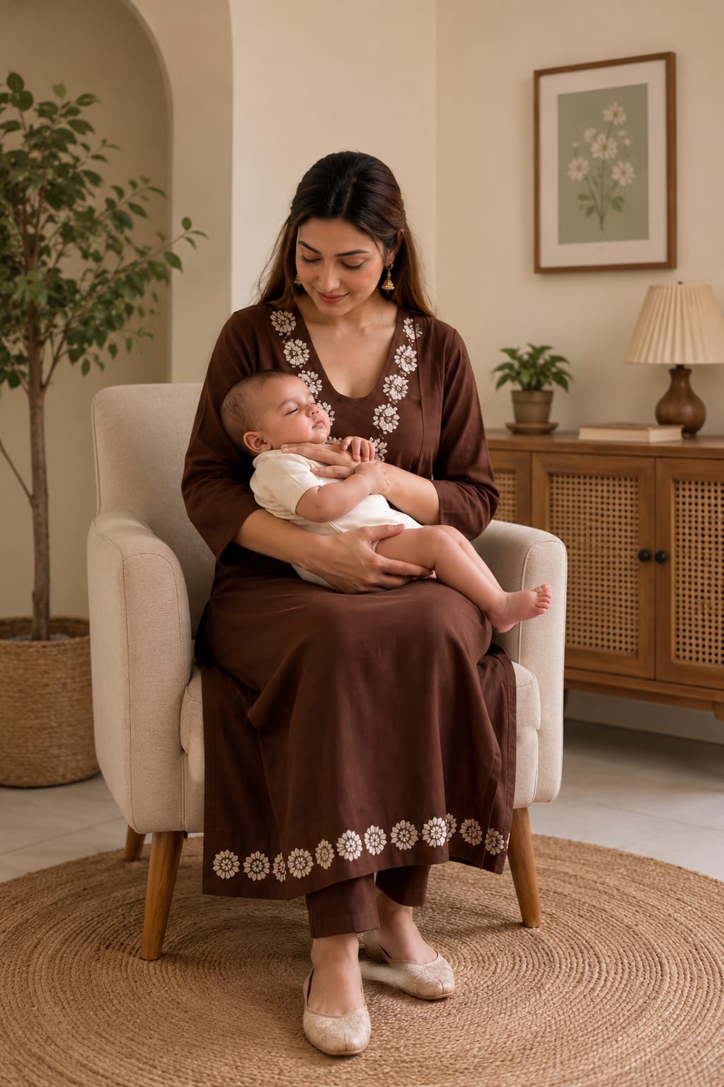 Elegant Embroidered Kurti Set