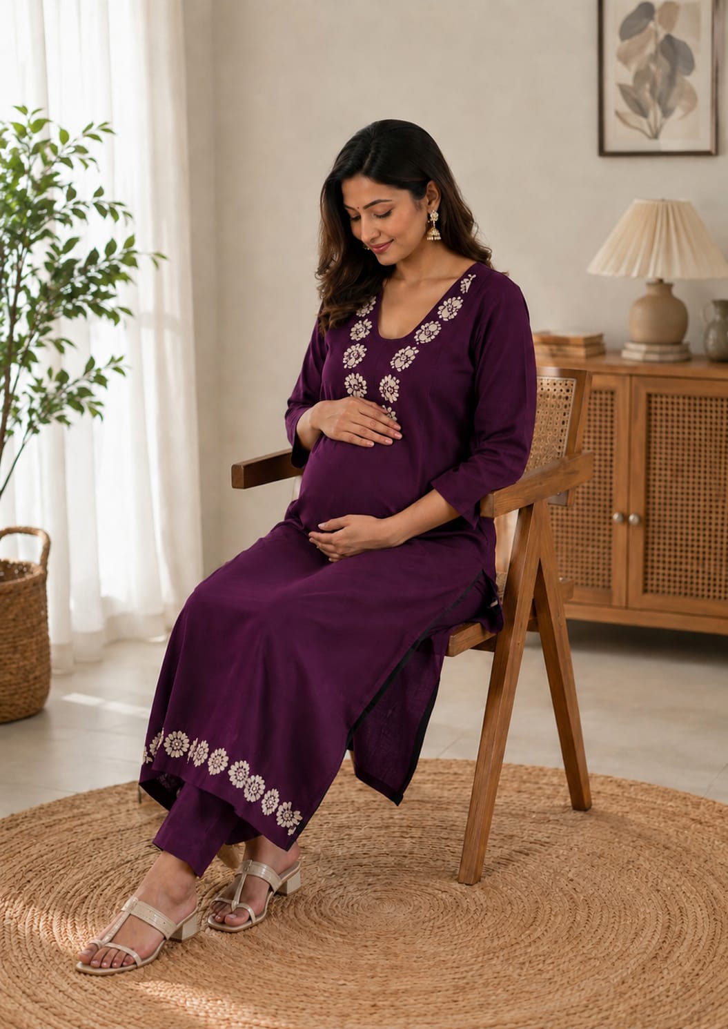 Elegant Embroidered Kurti Set