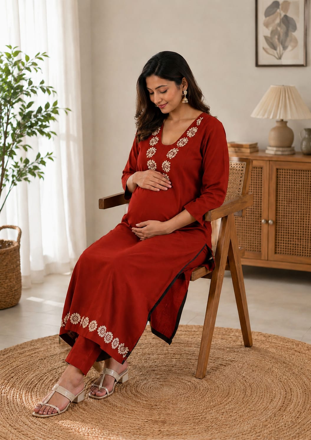 Elegant Embroidered Kurti Set