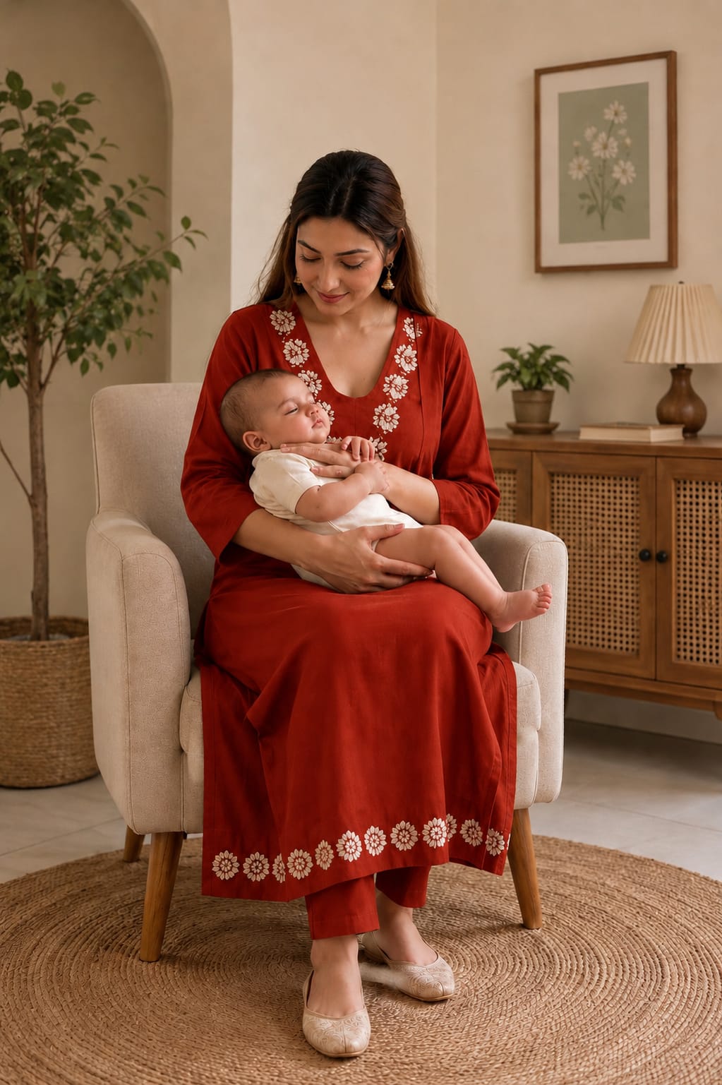 Elegant Embroidered Kurti Set